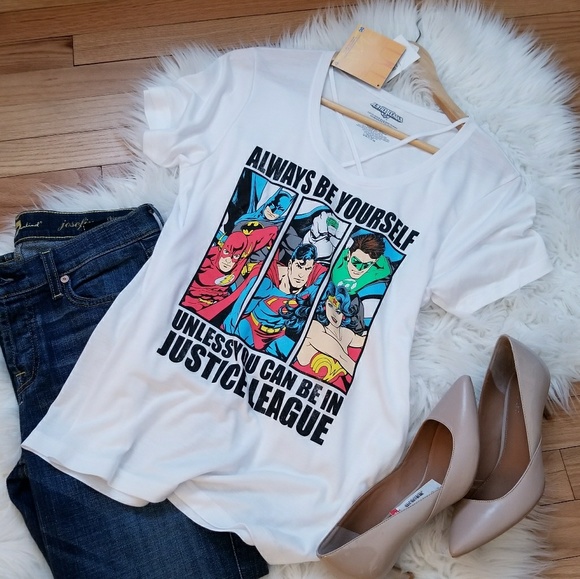 Justice League Tops - Justice League Super Heros Graphic T-Shirt, Top